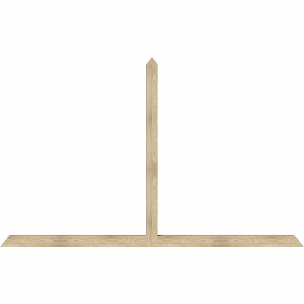 Ekena Millwork Portland Rough Sawn Timber Gable Bracket, Douglas Fir, 108"W x 68"H x 4"D x 4"F, 15/12 Pitch GBW108X68X0404POR00RDF - main
